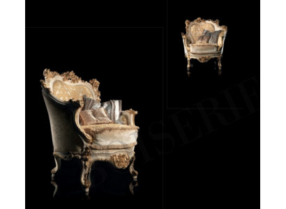 Fauteuil Bibliothéik Liesstull Ouerefauteuil Canapé Polster Italienesch Miwwelen Luxus