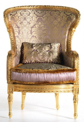 Stull Setzbezuch Designer Textil 1 Sëtzer Sofa Polster Material Holz Klassiker