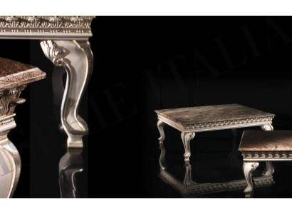 Couchtisch Dësch Beistelltisch Wunnzëmmertisch Holz Royal Bäistellt Tësche Barock Tëscher