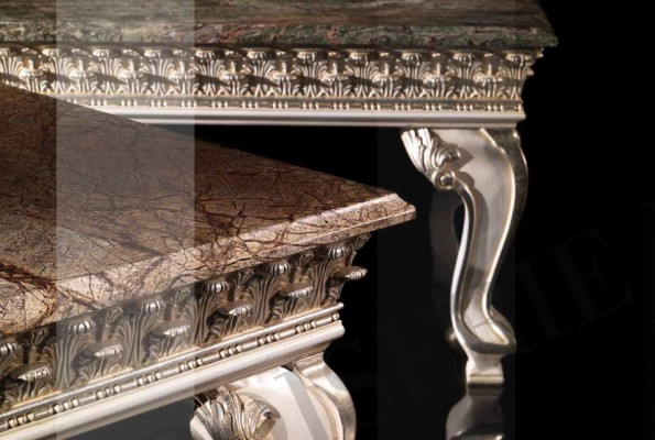 Couchtisch Dësch Beistelltisch Wunnzëmmertisch Holz Royal Bäistellt Tësche Barock Tëscher