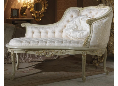 Lounge Chesterfield Sofa Liege Polster Liegen Chaiselongues Club Wäiss Barock Nei