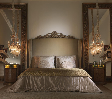 Chesterfield Grousst Bett Kappdeel Better Barock Rokoko Kinneksstil Miwwelen