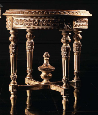 Couchtisch Dësch Säitendësch Wunnzëmmerdësch Holz Royale Säitendësch Barock Miwwelen