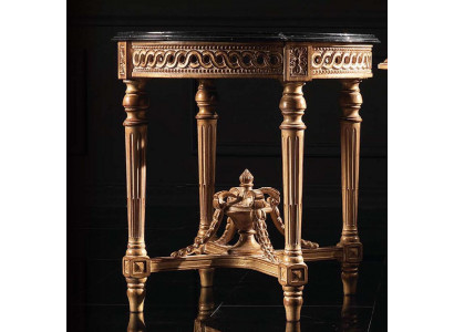 Couchtisch Dësch Wunnzëmmerdësch Holz Royal Beistell Barock Miwwelen Beistelldësch