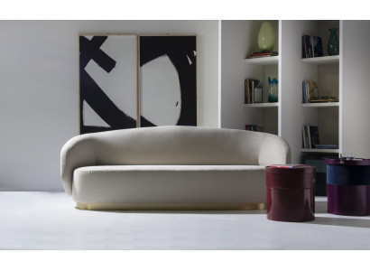 Sofa Dräisëtzer Design Luxus Miwwelen Holz wäiss Design Miwwelen aus Italien Klassiker