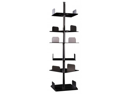 Dréibar Bucheregal Regal Metall Italienesch Miwwelen Ariichtung Regaler Nei