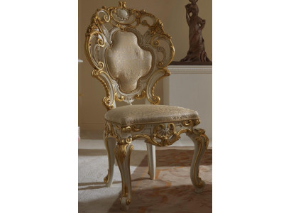Iesszëmmer Still Holz Luxus Sëtz Still Wäiss Still Wunnzëmmer Miwwelen Barock Nei
