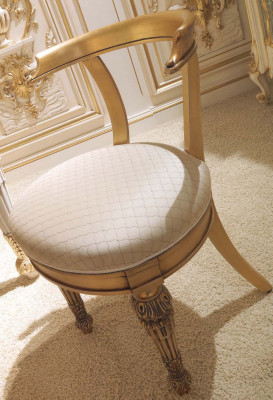 Iesszëmmer Lehnstuhl Barock nei Polsterstuhl Luxus Fauteuil Stull Stillen Wunnzëmmer