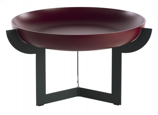 Niewentisch aus Edelstol Dësch Italienesch Miwwelen Couchtisch Stänner Blummen Vase