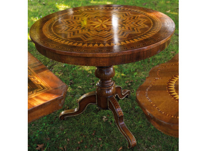 Iessdësch Rond Dësch Iesszëmmer Wunnzëmmer Garnitur Holz Design Dëscher Ronn Nei
