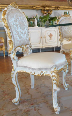 Design Wohnzimmer Still Iess Zëmmer Still Textil Stoff Polster Lehnstill Barock