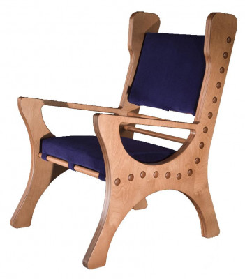 Iesszëmmer Stull 1 Sëtz Sessel Holz Luxus Klassik Barock Rokoko Design Miwwelen Nei