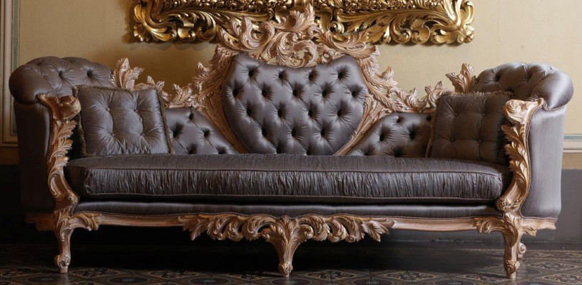 Wunnzëmmer Sofas Canapéen Polsterung 4 Sëtzer Neit Design XXL Grousst Sofa Canapé