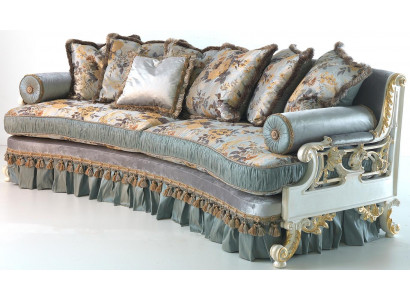 Designer Sofa Möbel 4-Sëtzer Couch Polster Sofas Italienesch Ariichtung Blo