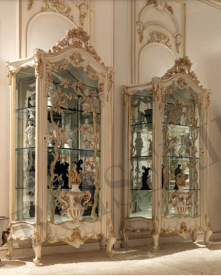 Vitrine Glas Schaf Schief Regal Holz Vitrin Moderne Design Wunnzëmmer Nei