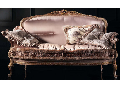 Design Këssen Textil Sofas Couchen Luxus Sofa 2 Sëtzer Miwwelen Couch Ariichtung