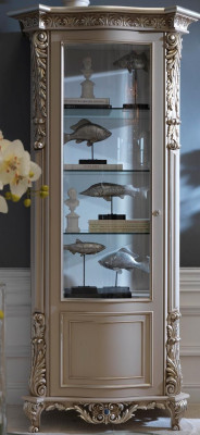 Miwwelen Massivt Holz Vitrinnen Glas Schaf Anrichte Echt Holz Vitrine Wunngzëmmer