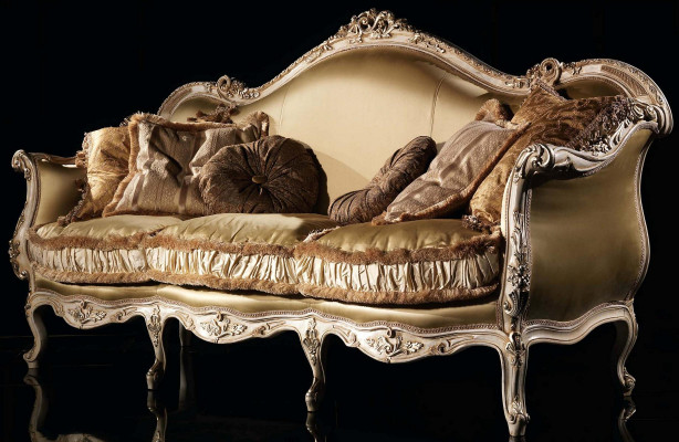 Textil Sofa Couch Polstersofa 3 Sëtz Couchen Sofen Art déco Drësëtzer Nei
