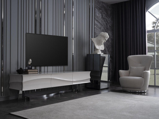 TV Schaf Schief Liewenzëmmer Sideboard Schaf rtv Sessel 2 Stéck.
