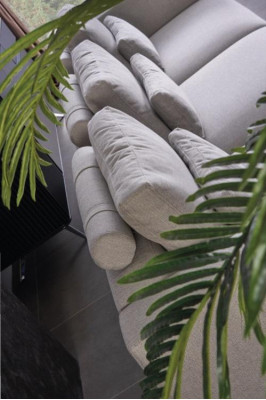 Sofagarnitur 4 1 2x Dësch fir d'Iesszëmmer Designer Canapéen Couchen Polster Sofas Modern