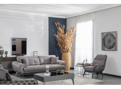 Sofagarnitur 3+1-Sëtzer Set Couchtisch Beistelltisch Design Polster Mueble