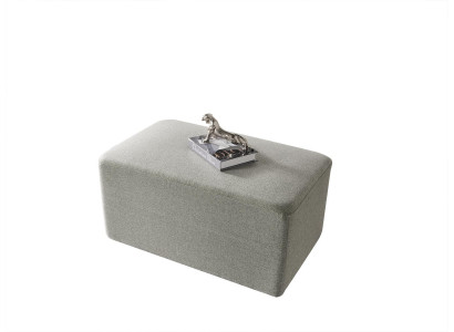Hocker Textil Wunnzëmmer Luxus Modern Dëscher gro Holz Textil Foussocker