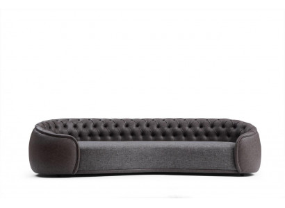 Sofa 4-Sëtz Sofaen Couche Wunnzëmmer Design Material Liederimitat Textil