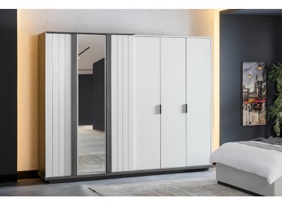 Schlofkummer Miwwelen Holz Kleederschaf Modernen Schaf Gro 260cm Loft