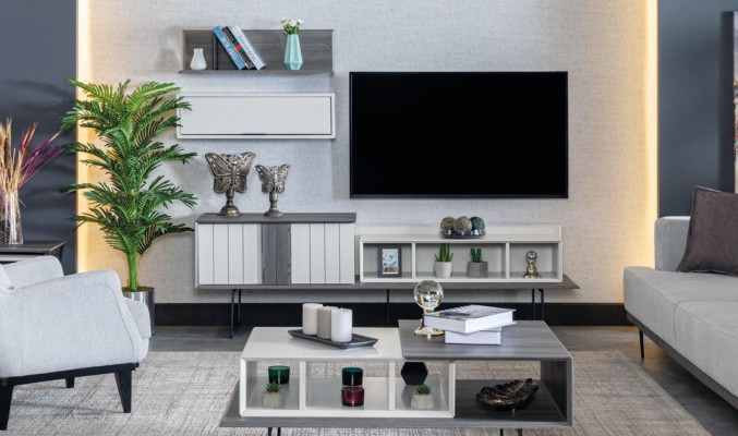 Wunnwand Schaf rtv Sideboard Regal Wunnwänn Wunnzëmmer Usazwand