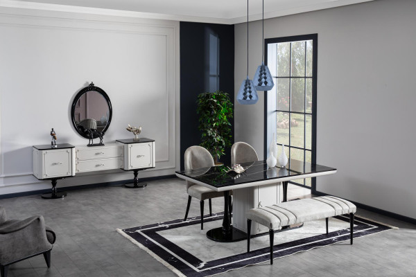 Luxus Iessdësch Design Dëscher Iesszëmmer Miwwelen Iessdëscher Dësch Wunnzëmmer 185x95