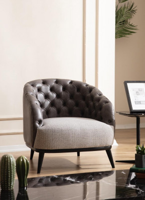 Luxus Sessel Chesterfield Einsëtzer Couch Miwwelen Lounge Club Canapé 1er