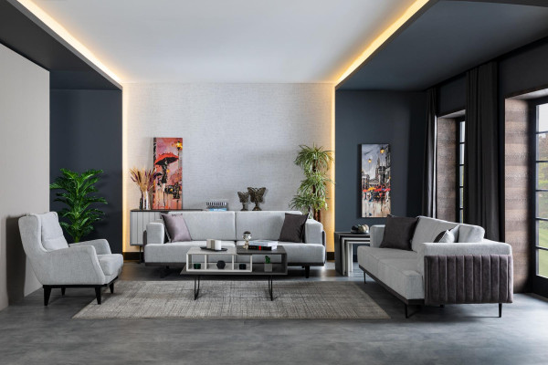 Niewentstischen Wunnzëmmer Luxus Design nei Modern gro Material Holz