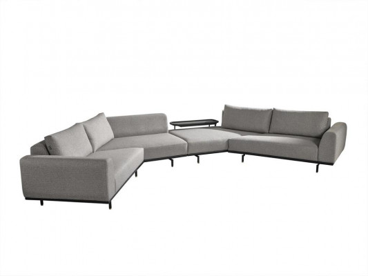 Ecksofa U-Form Wunnzëmmer Couch Textil Nei Design gro Modern Luxus