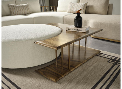 Couchtisch Miwwel Luxus Holz Modern Neit Wunnzëmmer Design Neit brong
