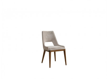 Stull Iesszëmmer Modern Holz Luxus Stoff Design Nei Polster Beige