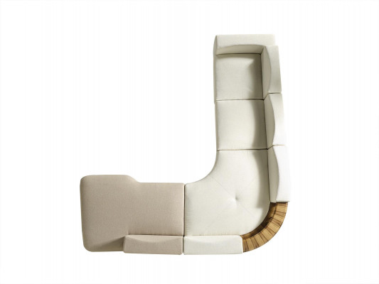 Eckcouch L-Form Stuff Stil Modern Polster Holz Textil Eckgarnitur