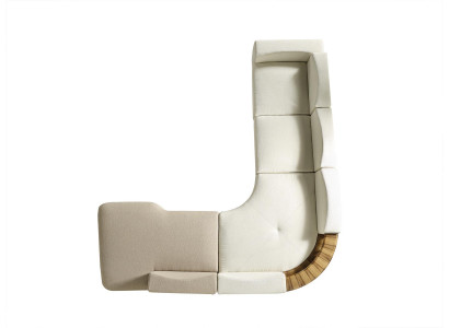 Eckcouch L-Form Stuff Stil Modern Polster Holz Textil Eckgarnitur