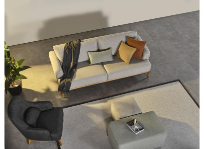 Sofagarnitur Set 3+1 Sëtzer 2x Hocker 4tlg. Wunnzëmmer nei gro Modern