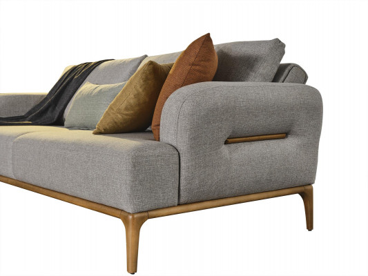 Sofagarnitur Set 3+1 Sëtzer 2x Hocker 4tlg. Wunnzëmmer nei gro Modern