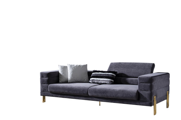 D'Sofagarnitur 3+1 Sëtzer Set Design Polster Couchen Modern nei Blo