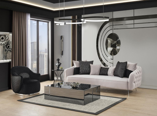 Canapé Dësch Wunnzëmmer Miwwelen Luxus Holz Modern Neit Design Neit