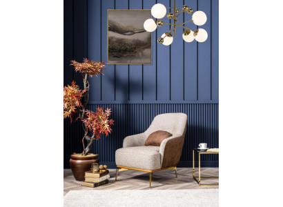Fautuell 1 Sëtz Einsëtzer Luxus Polster Sëtz Design gro Nei Wunnzëmmer