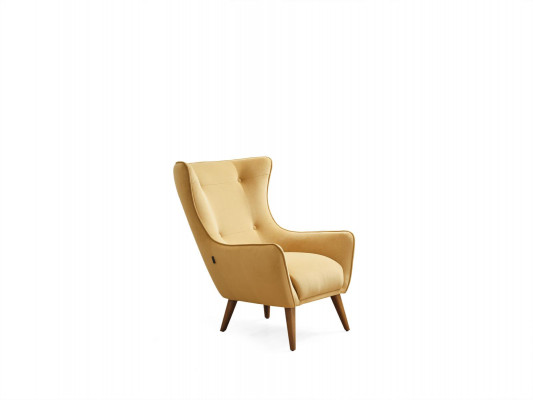 Wunnzëmmer Fotell Design Canapé Luxus Lounge Polster Club Disco Giel