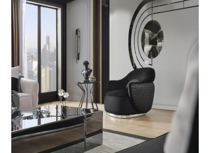 Stull Design Polster Textil Design Modern Holz Wunnzëmmer schwaarz