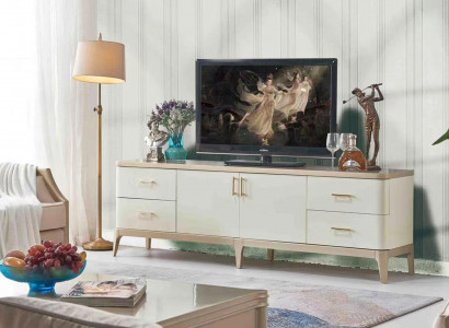 TV Schaf Lowboard Miwwelen Schief Sall Sideboard Wäiss Kommod Sideboards