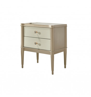 Nuetsdësch Niewendësch Dësch Holz Dëscher Miwwelen Nuetsdëscher Beige Schlofzëmmer