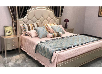 Duebelbett Bett Luxus Better Holz Bettgesteller Bettkader Beige Design