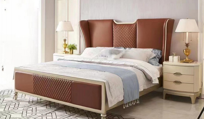 Luxus Bett Braun Better Bettgestell Duebel Modern Duebelbett Schlofzëmmer Nei
