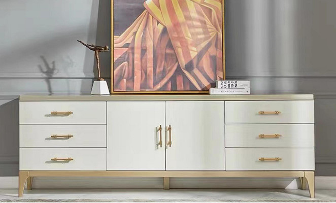 Sideboard Kommode Designer Luxus Schief Holz Wäiss Kommoden Schaf