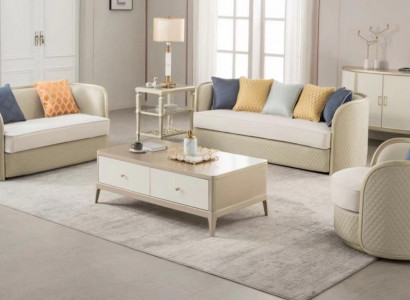 Stoffsofa Sofagarnitur 3+2+1 Sëtz Set Designersofa Couchen Modernes